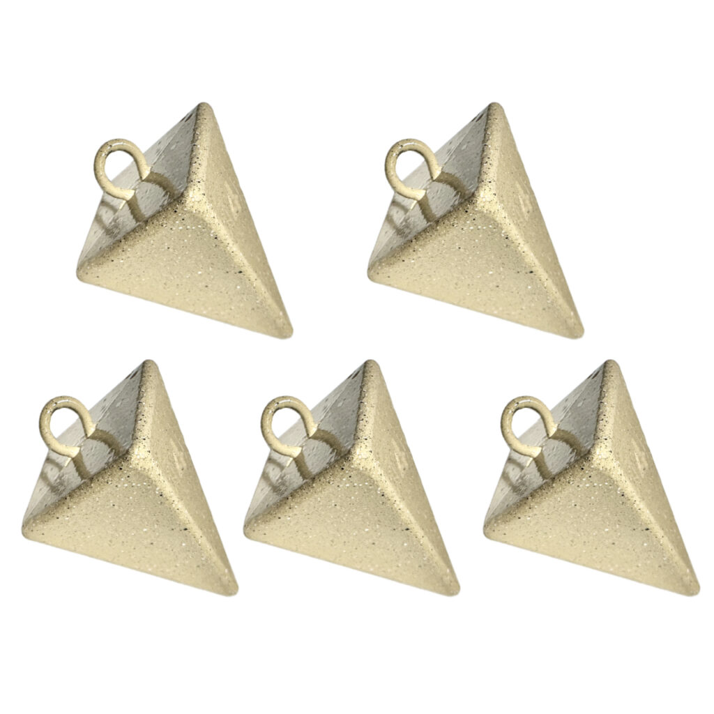 sand camouflage pyramid sinkers | surf fishing weights for beach casting (1–4oz)